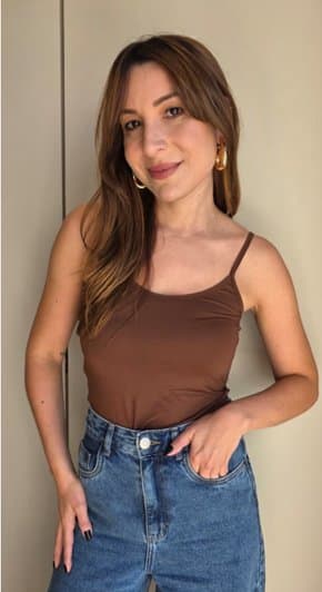 Blusa Segunda Pele Marrom